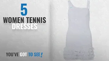 Top 10 Women Tennis Dresses [2018]: Sportkind Girls & Ladies Tennis Dress with Ruffles, white, Size