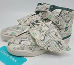 NEW Adidas x Jeremy Scott Mens SIZE 5 Forum Wings 1.0 Money Dollars Q46154