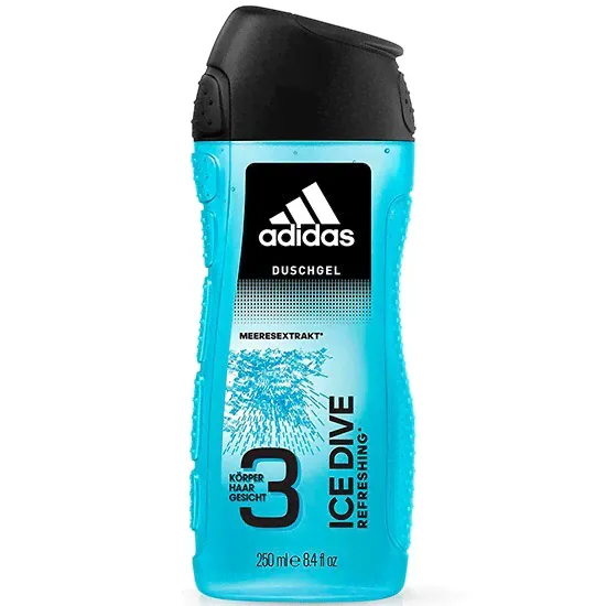 ADIDAS Ice Dive гель для душа освежающий мужской