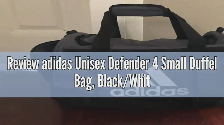 Review adidas Unisex Defender 4 Small Duffel Bag, Black/White, One Size