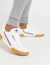 Белые кроссовки adidas Originals continental 80-Белый